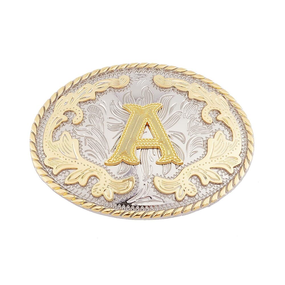 9961 Western Belt Buckle, Initial Letters A Cowboy Belt Buckle, Replacement